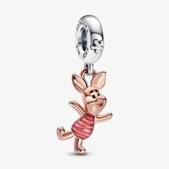 Pandora Winnie the Pooh Piglet Dangle Charm - Picture 1 of 4